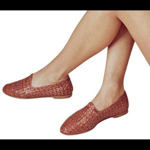 For Love and Lemons Brown Woven Loafers-8